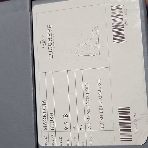 New In Box Lucchese Magnolia Blush Pink Ankle Boots. 9.5 - Picture 10 of 10